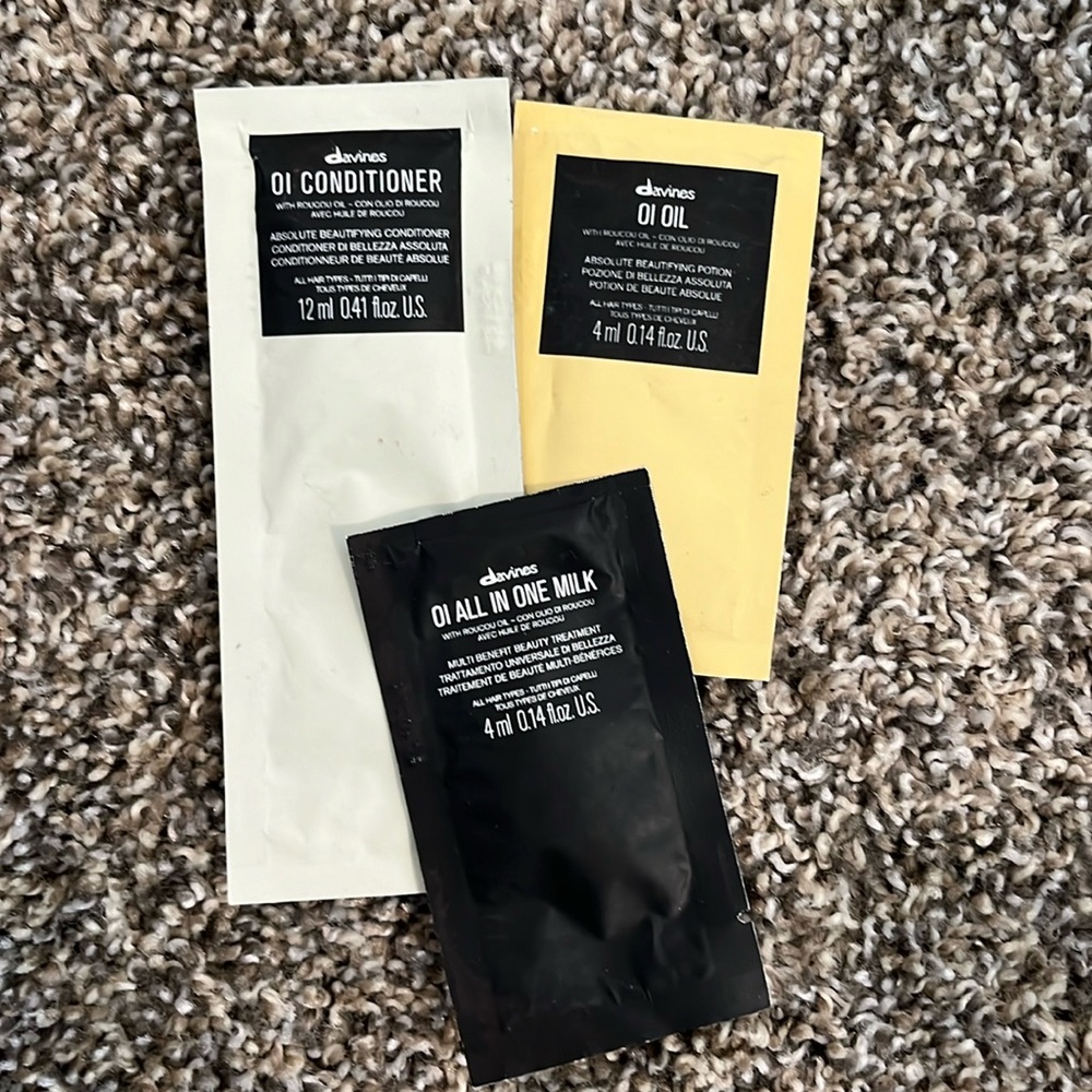 Davines Oi conditioner, oi oil, oi all in one milk